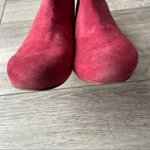 & Other Stories Rust Suede Leather Buckle Bootie - Picture 5 of 13